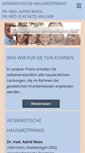 Mobile Screenshot of hausarztpraxis-bayreuth.de